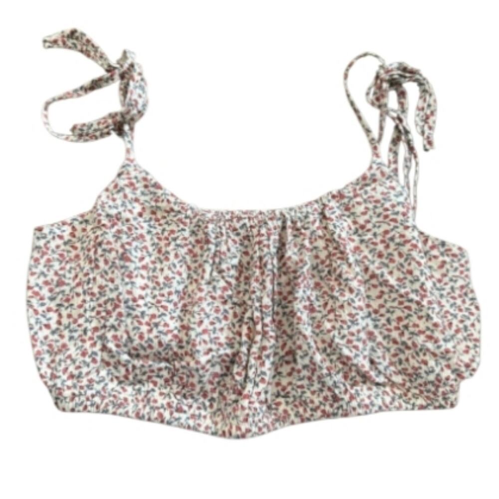 Altar'd State Pink and White Floral Crop Top
